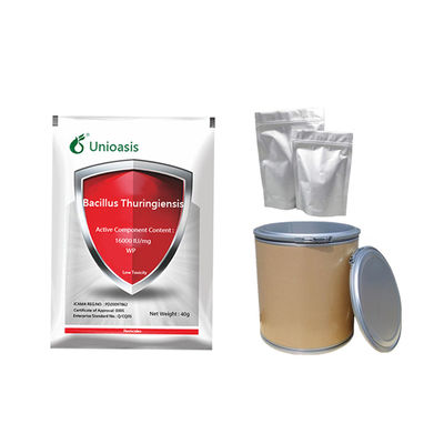 Green pesticide 16000IU/mg Bacillus thuringiensis strong permeability on crop leaves 