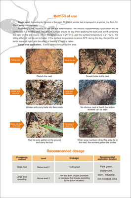 Natural 1% Hydramethylnon Red Ant Killing Bait Powder In Parks Lawns