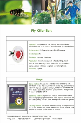 Outdoor Fly Killer Bait WP 1% Azamethiphoas + Cis-9-Tricosene