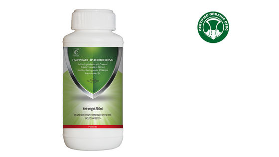 10 Million PIB/mL EoNPV 2000IU/uL Bt Organic Tea Tree Insecticide for Outdoor Liquid Pest Control