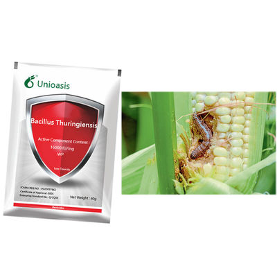 Green pesticide 16000IU/mg Bacillus thuringiensis strong permeability on crop leaves 