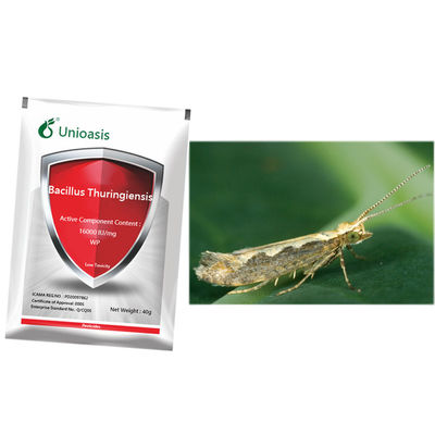 Bacillus Thuringiensis WP Bt Cotton Pesticide 16000 IU/mg Organic Helicoverpa Armigera Control