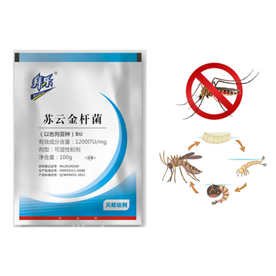 Unioasis Mosquito Larvae Killer Insecticide 1200 ITU/mg BTi for Poultry Farm Pond Slaughter House
